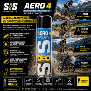 AERO 4 - lubricante para cadena de motos